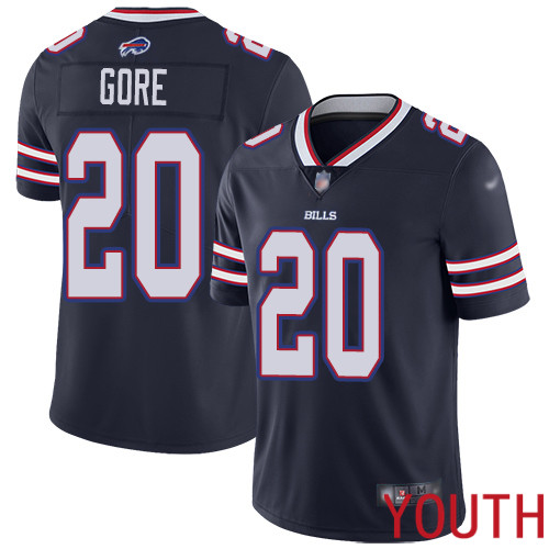 Youth Buffalo Bills #20 Frank Gore Limited Navy Blue Inverted Legend NFL Jersey->youth nfl jersey->Youth Jersey